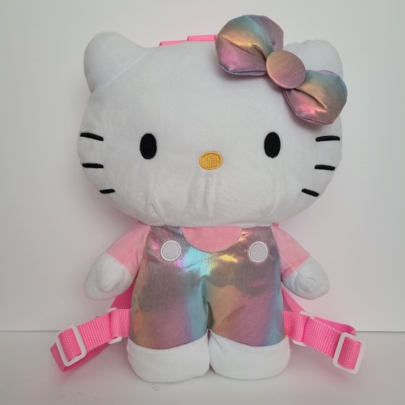 Sanrio Hello Kitty plush doll pink backpack purse New - Picture 3 of 13